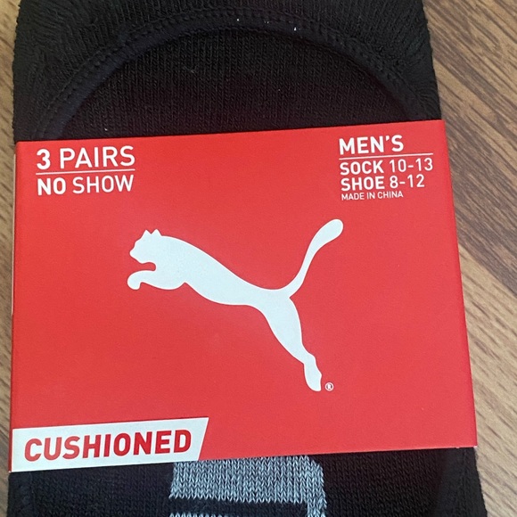 PUMA mens no show socks NWT - Picture 2 of 3